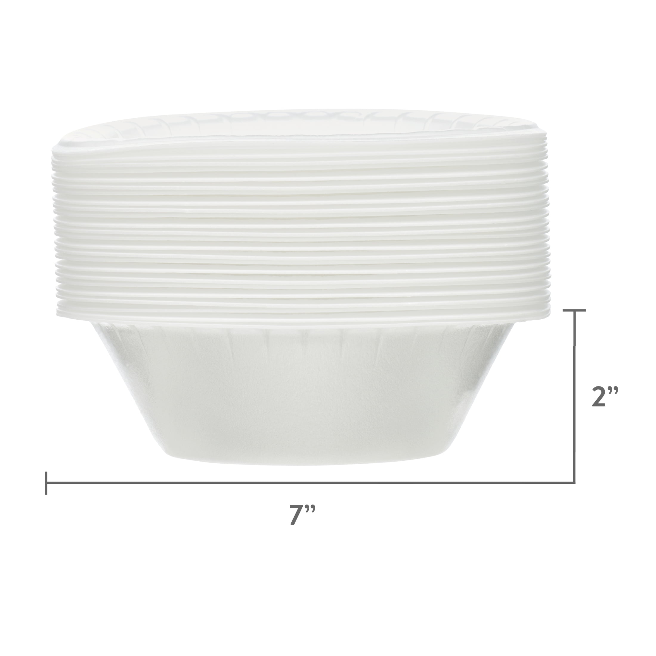 Hefty Everyday Soak Proof 12 oz White Foam Bowls