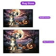thumbnail image 5 of Spooky Halloween Night Witch Australian Shepherd Glowing Pumpkins Indoor Rug Aussie Dog Lover Gifts Carpet Living Bed Room Sofa Home Decor - 12015, 5 of 5
