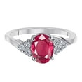 thumbnail image 4 of AoneJewelry Ruby Gemstone Engagement Rings for Women |10K Rose, White & Yellow gold 1.5 Carat Red Color Round Cut Prong Setting Genuine Diamond, 4 of 4