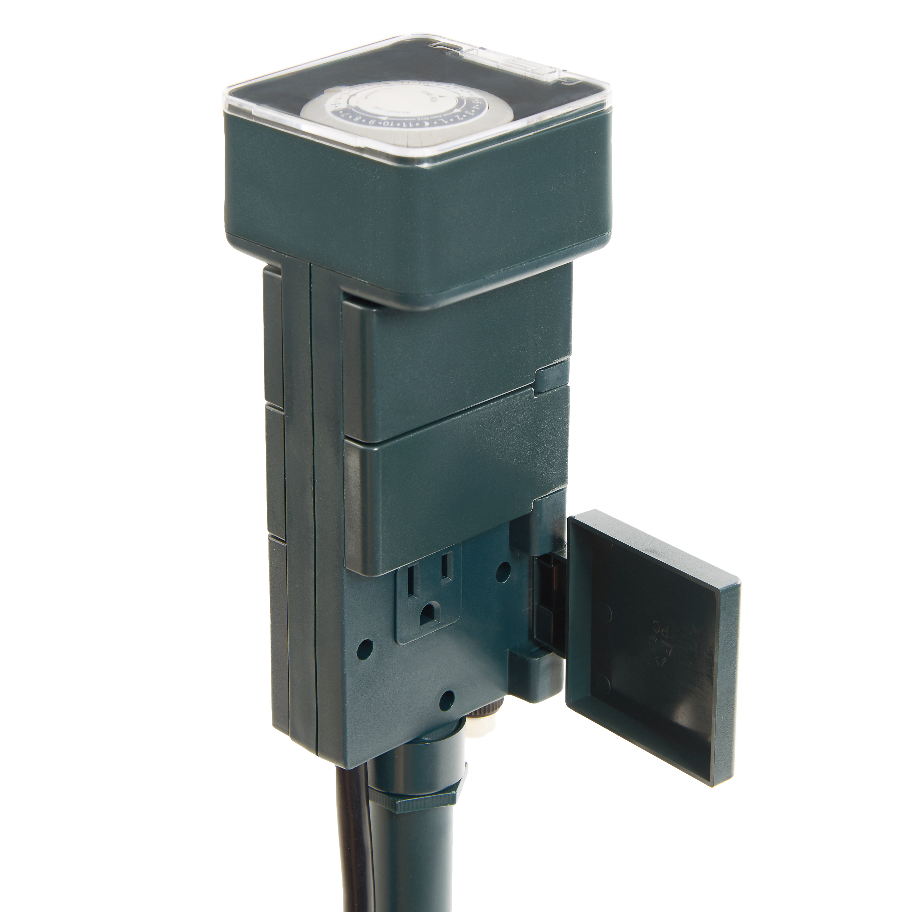 Hyper Tough Stake Timer with 6 Grounded Outlets, Green photo 2