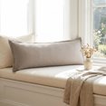 thumbnail image 4 of Unique Bargains 1 Pack Soft Cooling Cotton Pillow Covers Wrinkle Resistant Light gray B, 4 of 5