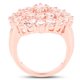 thumbnail image 2 of 18K Rose Gold Plated 4.55 Carat Genuine Morganite .925 Sterling Silver Ring QJ Model, 2 of 3