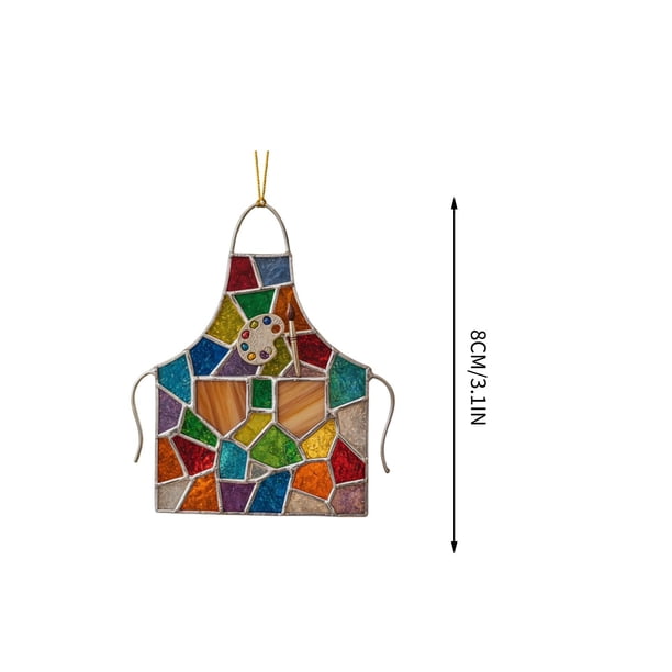 Árbol de Navidad Decoraciones Ropa de Trabajo Colgante de Acrílico