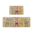 thumbnail image 2 of Uuiauoio Easter Kitchen Rug Set of 2, Spring Easter Eggs Bunny Non Slip Kitchen Mats for Floor Happy Easter Home Decor Kitchen Floor Rugs for Hallway Laundry Room, 2 of 6