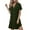 Army Green, variant on Women V Neck Button Down Nightgown Short Sleeve Sleepshirt Dresses Maternity Sleepwear Night Gown for Women