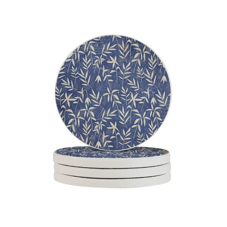 

Circular Drink Coasters Set Japanese Style Pattern Background Beautiful Home Decor Diatomite Heat-Resistant Diatomite Protect Table Countertop