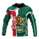 thumbnail image 2 of Sudadera con capucha de águila mexicana para hombre, emblema de México, bandera nacional, estampado 3D, sudaderas con capucha de manga larga, ropa unisex informal de gran tamaño, 2 of 5