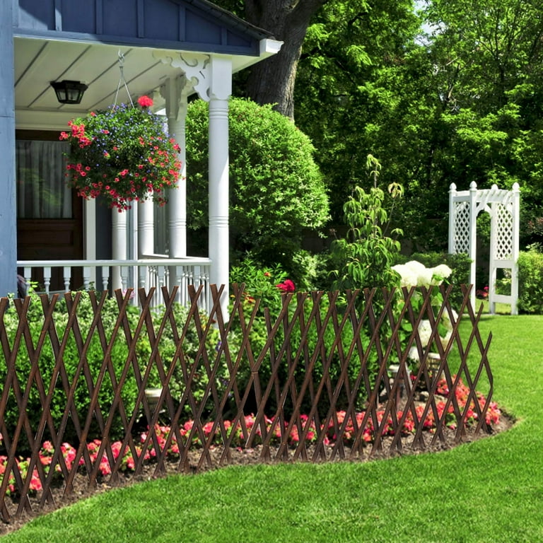 STAOEDU Natural Lattice Willow Trellis Fence for Climbing Plants,Expandable Garden  Fence Wall Panel, Outdoor Decorative Wood Fence - Walmart.com