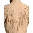 thumbnail image 5 of Liberty Wear Men's Fringed Leather Jacket - 483 CREAM   US, 5 of 5