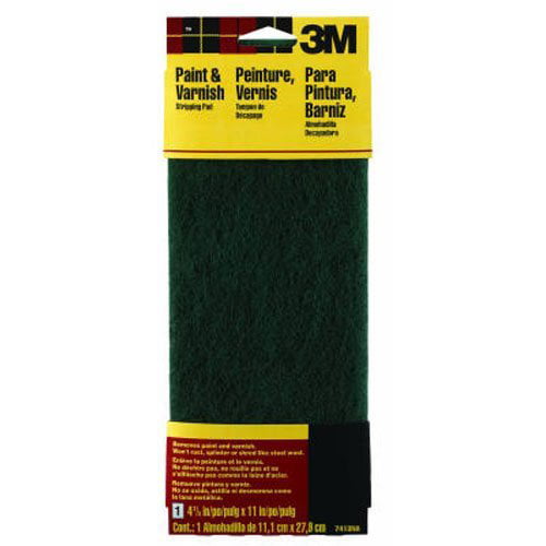3M Hand Sanding Stripping Pad Green Coarse 4.375-Inch by 11-Inch 