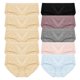 thumbnail image 1 of TrowBridge-Conjunto de bragas de algodón para mujer, ropa interior transpirable, lencería acogedora, calzoncillos suaves y sólidos, ropa interior deportiva, gran oferta, 10 Uds., 1 of 4