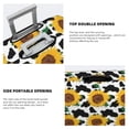 thumbnail image 3 of Susaid Cute Cow Print Sunflower B Print Elastic Washable Suitcase Cover with Hidden Zipper, Fits 18-32 Inch Luggage for Protection During Travel-Medium, 3 of 7