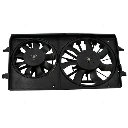 - BROCK Dual Cooling Fan Motor Assembly Replacement for Chevrolet Malibu & Maxx Pontiac G6 Saturn Aura 15788745