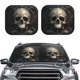 thumbnail image 2 of Balery Gold Pattern Skull Parasol para parabrisas de coche de 2 piezas | Parasol plegable para parabrisas delantero de coche para la mayoría de sedanes-Large, 2 of 6