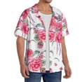 thumbnail image 2 of PAYOHTO Vintage Garden Natura Mens Hawaiian Casual Short-sleeved Shirt Tropical Summer Beach Button Down Shirts, 2 of 7