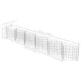 thumbnail image 2 of vidaXL Gabion Basket Retaining Wall Wire Fence Outdoor Garden Galvanized Steel, 2 of 6