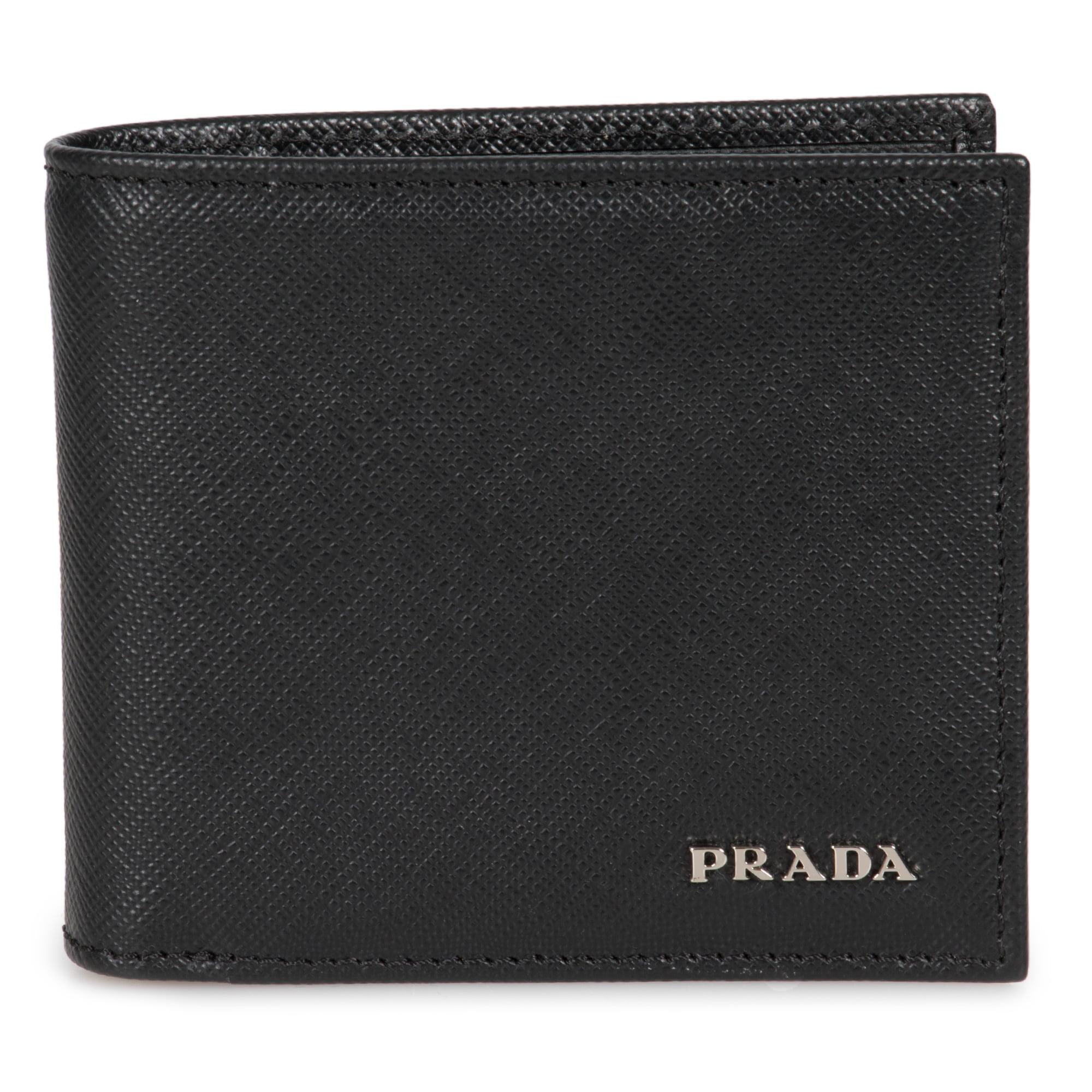 Prada - Prada Black Saffiano Leather Wallet 2MO912 QWA F0002 - Walmart.com