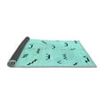 thumbnail image 2 of Ahgly Company Indoor Round Solid Light Blue Modern Area Rugs, 7' Round, 2 of 4