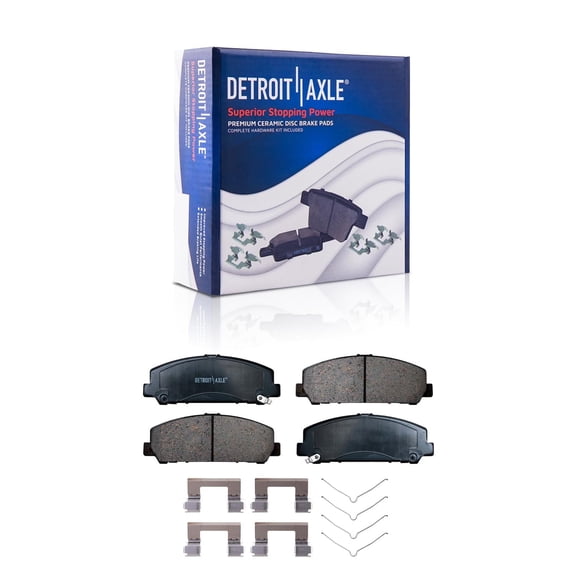 Detroit Axle - Front Brake Pads for 2005-2010 Infiniti QX56 2006-2011 Nissan Armada 2008-2010 Titan Ceramic Brake Pads