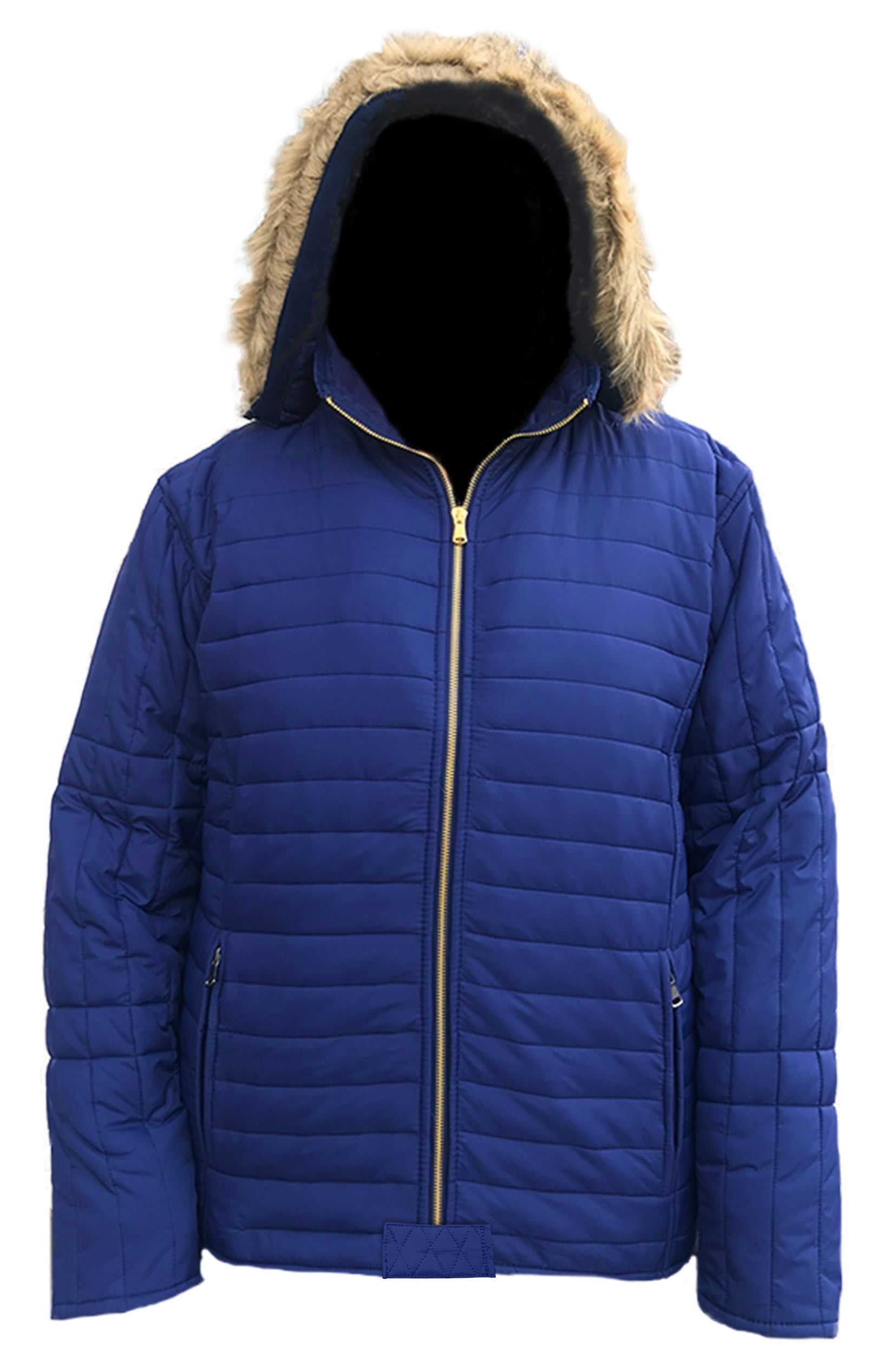 Women's Plus size LightWeight Bubble Jacket with Removable Hood