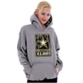 thumbnail image 4 of Vintage Military US Army Star Logo Hoodie Sweatshirt Women Men Brisco Brands X, 4 of 6
