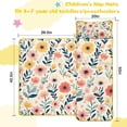 thumbnail image 5 of Pioneer Flower Floral Print Pattern Toddler Nap Mats for Kids Preschool,Sleeping Mat Bag or Kids,Toddler Sleeping Bag,Toddler Nap Mat or Daycare, 5 of 6