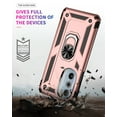 thumbnail image 4 of Allytech Moto Edge 30 Pro Case with Kickstand, Ring Holder Kickstand Military Grade Shockproof Anti-scratch Protective Compatible with Car Mount Case Cover for Motorola Edge 30 Pro -Rosegold, 4 of 6