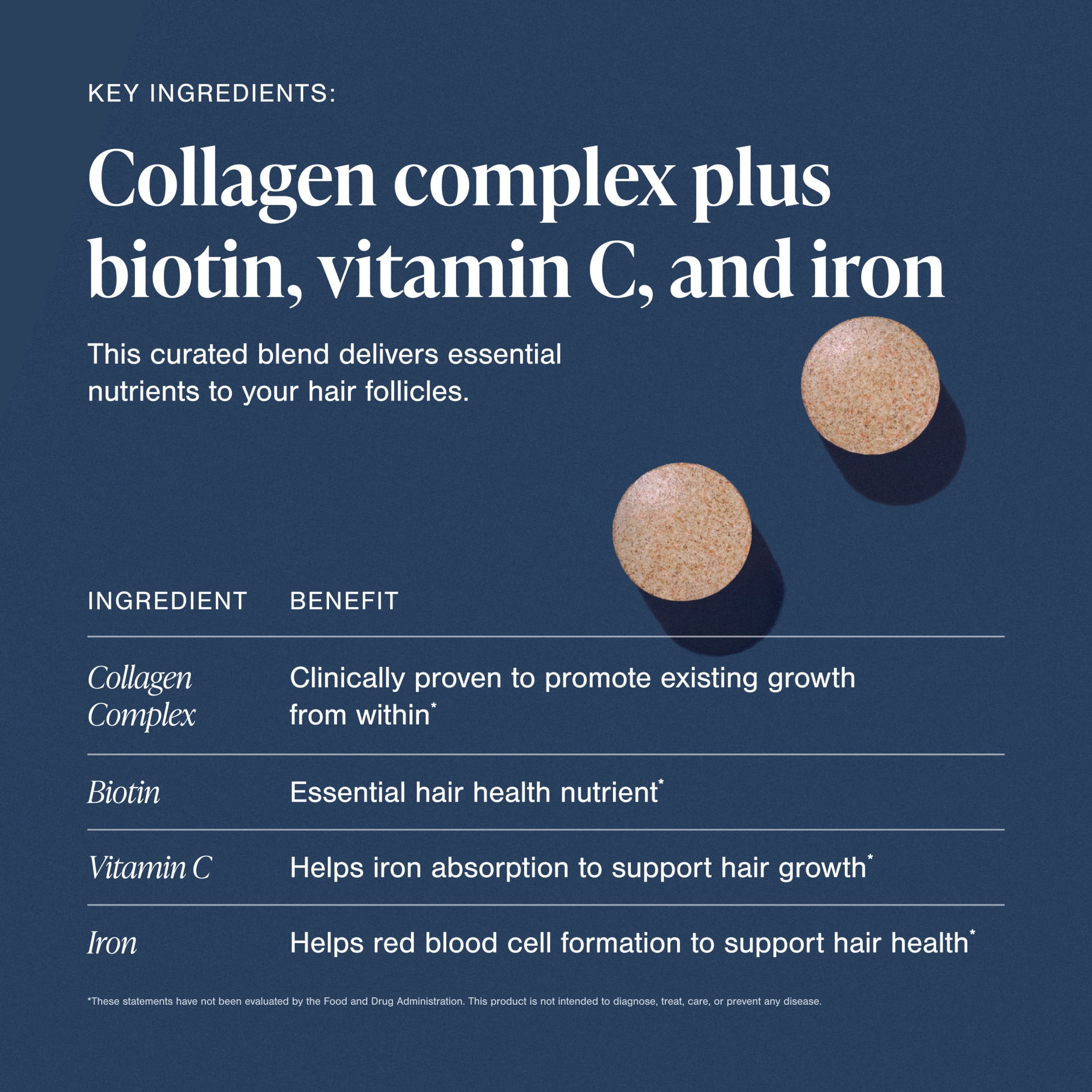 Viviscal Hair Growth Supplements for Women, Thicker Fuller Hair Support for Thinning Hair and Hair Loss, with Biotin and Collagen, Drug-Free, 180 Tablets, 90-Day Supply