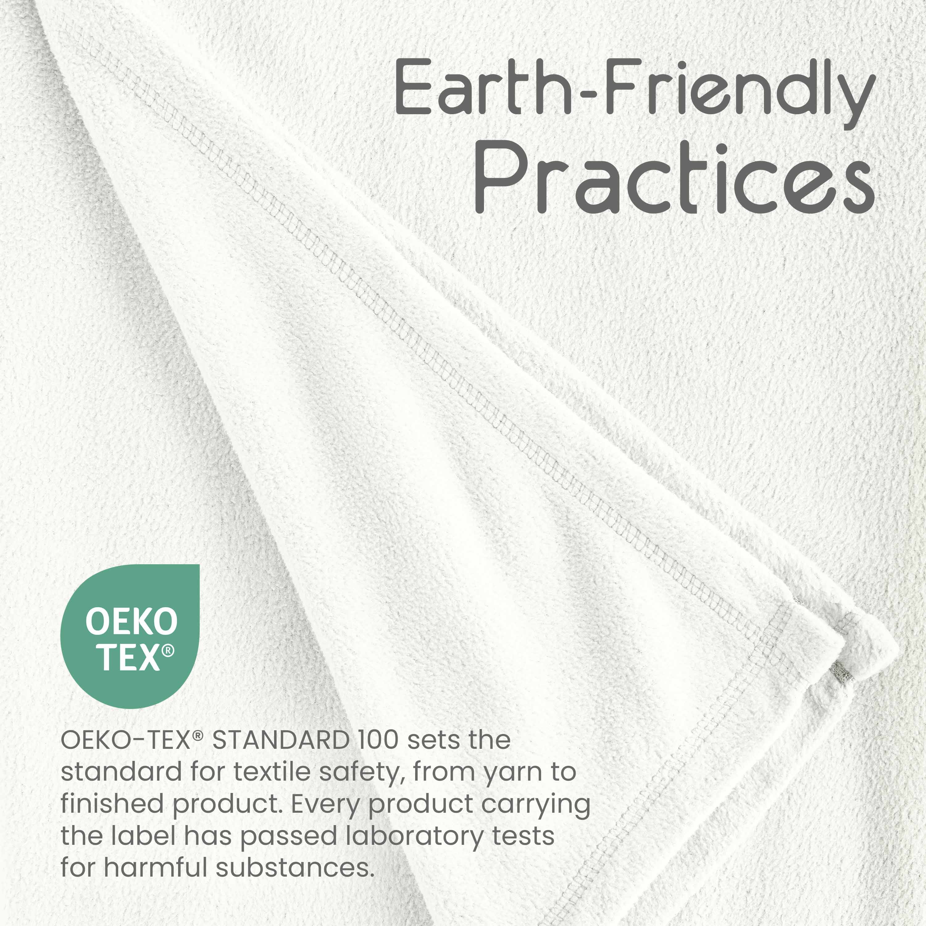 Soft All-Season Microfleece Bed Blanket – Lightweight Cozy Throw – Full/Queen Size – White