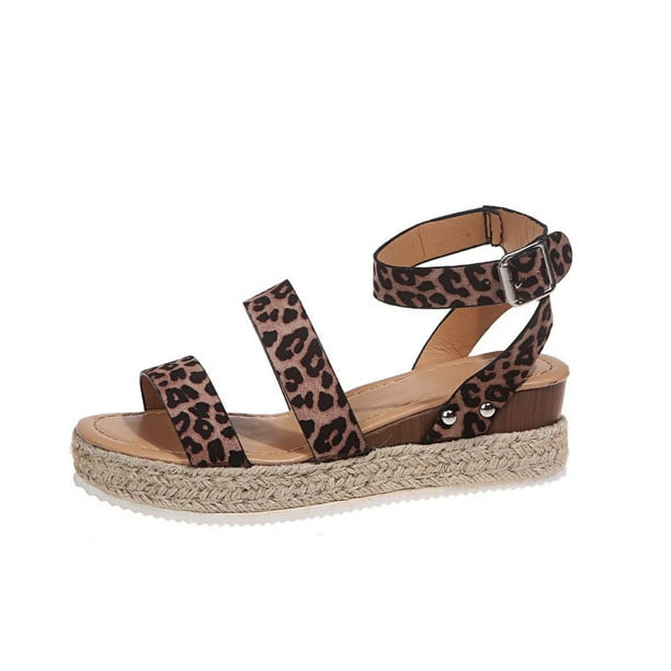 Leopard hot sale sandals walmart