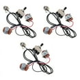 thumbnail image 1 of 3X Guitar Wiring Harness Prewired Two Pickup 500K Pots 3-Way Toggle Switch Silver, 1 of 6