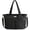 Black, variant on Corduroy Tote Bag for Women, Lightweight Work Laptop Tote Purse With 17 Pockets, Crossbody Shoulder Handbag for School Work Travel Gym, Checked Brown White