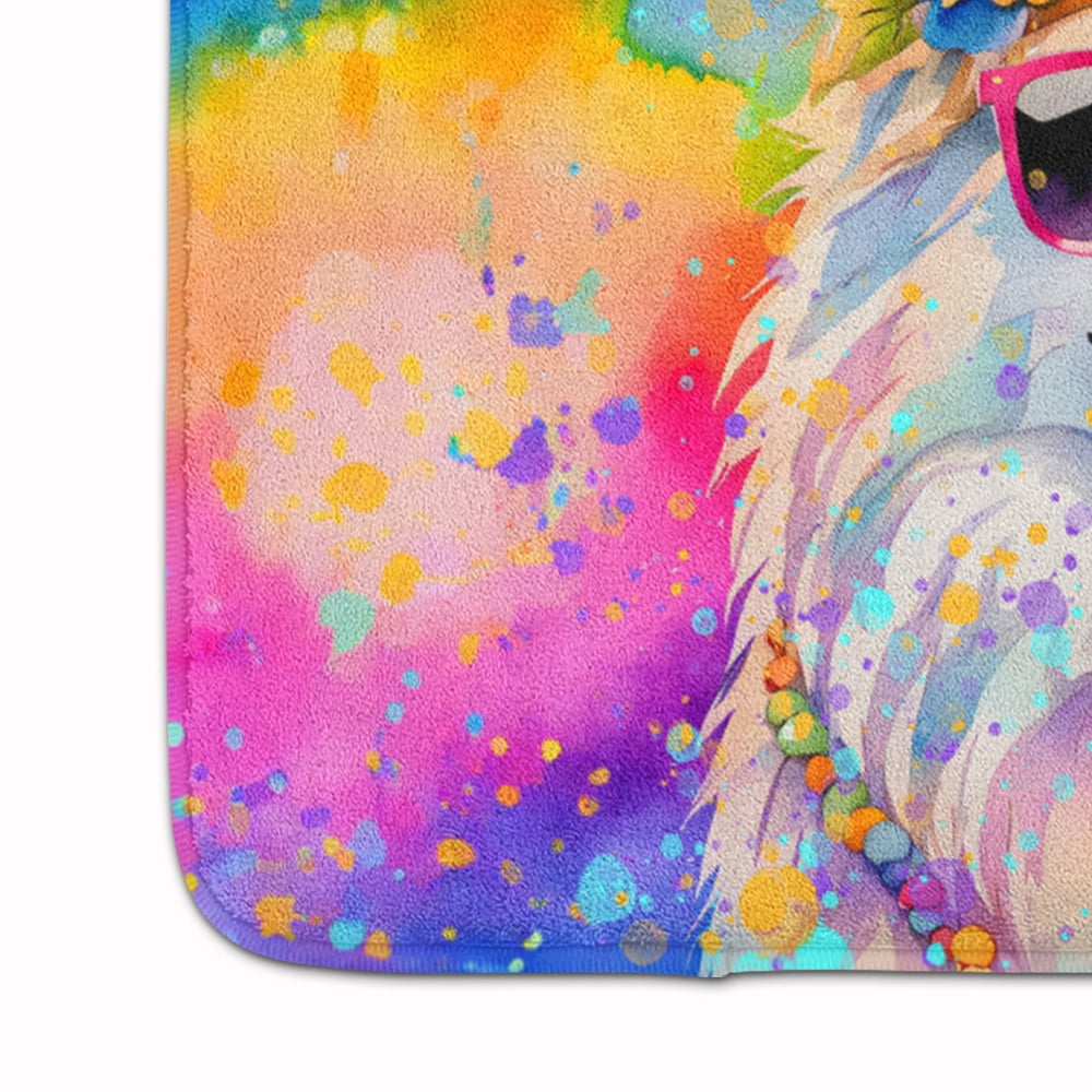 Yorkshire Terrier Hippie Dawg Memory Foam Kitchen Mat