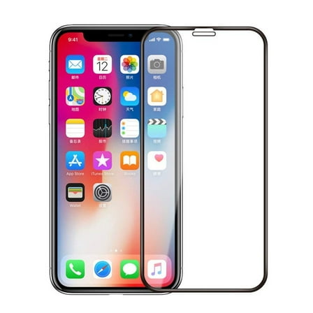 Screen Protector for iPhone XS/X/11 Pro - Tempered Glass 5D Touch Curved Edge Full Cover Bubble Free For iPhone XS/X/11 Pro