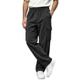 thumbnail image 2 of StSilkitty Baggy Pants for Men Elastic Waist Fishing Hiking Pants with Pockets Athletic Running Sweat Pants, 2 of 7