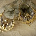 thumbnail image 3 of Egyptian Vintage Creative Designs Sacred Wings Scarab Beetle Large Pendant Hoops Earrings For Women Fashion Gypsy Tribal Jewelry----6--Product code 65 6, 3 of 5
