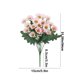thumbnail image 3 of Flores artificiales rojas, blancas, amarillas, rosas y naranjas | Flores artificiales de plástico para decoración del hogar | Ramo decorativo de 31 cm para uso en interiores y exteriores, 3 of 6