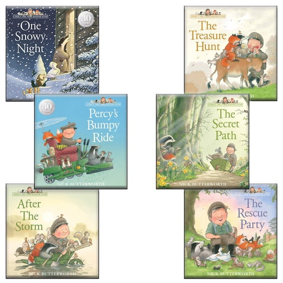 Percy the Park Keeper Series By Nick Butterworth 6 Books Set - Ages 2 - Paperback