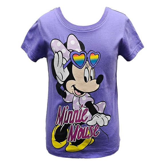 Disney Minnie Mouse Youth Fashion Tee, (Girl's) XS-L