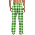thumbnail image 6 of Xcmzpl Mens Pajama Pants Cotton Lightweight Plaid Sleep Lounge Pants Elastic Waist Drawstring Baggy PJ Bottoms with Pockets, 6 of 7