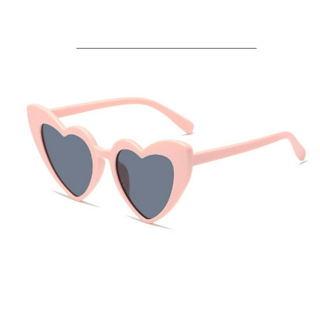 angular love SUNGLASSES sunscreen peach heart glasses UV400 glitter crystal SUNGLASSES SUNGLASSES