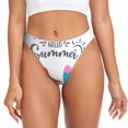 thumbnail image 1 of Fotbe Gnomes Summer Tanga Sin Costuras para Mujer con Estampado – Panties Invisibles, Transpirables y Cómodos para Uso Diario-4X-Large, 1 of 6