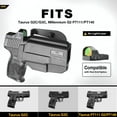 thumbnail image 4 of OWB Thumb Release Holster: Taurus G3C/G2C, Millennium PT111/PT140 G2 Right Hand, 4 of 7