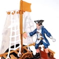 thumbnail image 7 of Pirate Action Figures Playset with Boat, Treasure Chest, Cannon, Shark, and Pirate Figures, 7 of 7