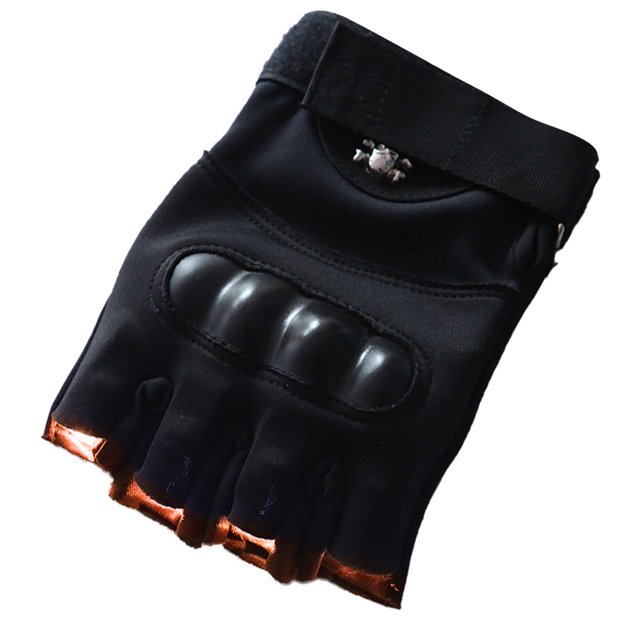 1 par de guantes LED de medio dedo al aire libre MTB bicicleta pesca láser brillante etapa guante Tmvgtek Para estrenar