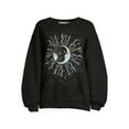thumbnail image 5 of Wound Up Juniors' Celestial Sky Graphic Fleece Sweatshirt, 5 of 5