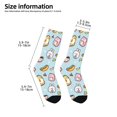 thumbnail image 2 of Goofa Rabbit Burger Coffee Pattern Children's Crew Socks, Kids' Daily Wear and Sports Socks, Breathable Socks, Sports Socks, Moisture-Wicking Socks for Children, 2 of 6