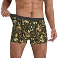 thumbnail image 3 of Men's Boxer Briefs, Rabbit Green Camouflage Soft Comfy Mens Underwear Boxer Briefs Breathable With Widen Waist, 3 of 7