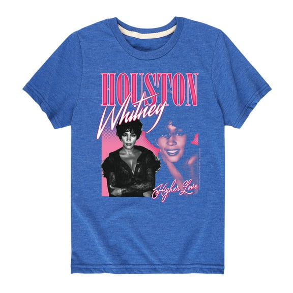 Whitney Houston - Higher Love - Toddler And Youth Short Sleeve Graphic T-Shirt