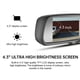 thumbnail image 5 of Speravity Cámara de respaldo 4,3 pulgadas espejo 4,3 de espejo retrovisor de coche espejo retrovisor de coche fácil instalación Cámaras de salpicadero de coche, 5 of 6